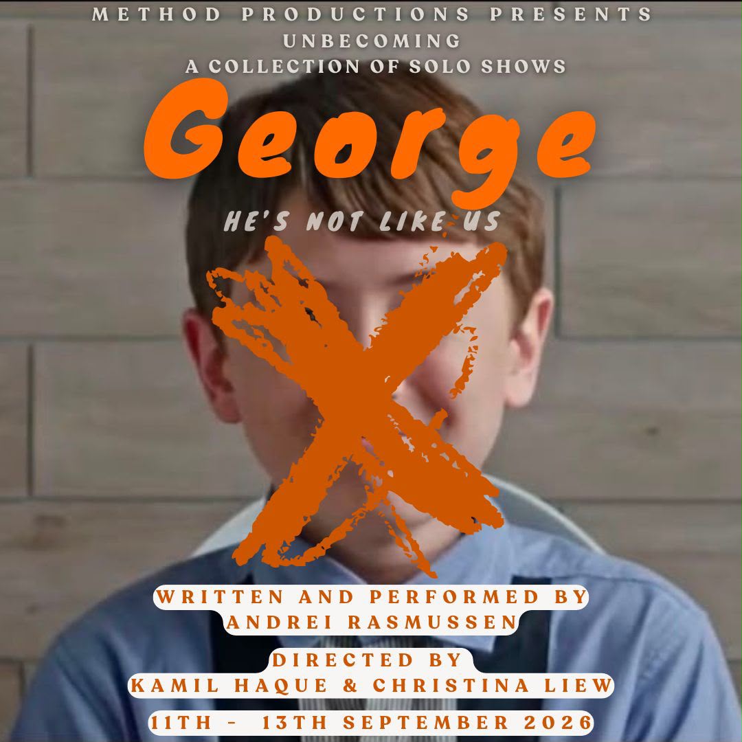 George — poster for the solo show written and performed by Andrei Rasmussen